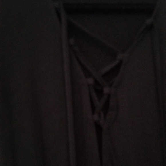 long sleeve short black dress - Picture 3 of 5